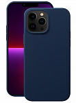 Чехол Liquid Silicone Pro для Apple iPhone 13 Pro (синий графит)