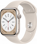 Apple Watch Series 8 GPS, 45mm Starlight Aluminum Case with Starlight Sport Band  (сияющая звезда)