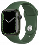 Apple Watch Series 7, 41 мм, корпус из алюминия зеленого цвета, спортивный ремешок «зелёный клевер»