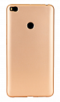 Силиконовый чехол Soft TPU матовая для Xiaomi Mi Max 2 (золотистый)