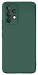 Чехол VLP Silicone case Soft Touch для Samsung Galaxy A53 5G, темно-зеленый