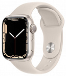 Apple Watch Series 7, 41 мм, корпус из алюминия цвета «сияющая звезда», спортивный ремешок «сияющая звезда»