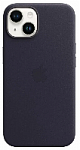 Чехол кожаный Apple MagSafe для iPhone 14 Plus (темно-фиолетовый)