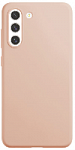 Чехол защитный VLP Silicone case Soft Touch для Samsung S21 FE, светло-розовый