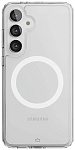 Чехол защитный VLP Crystal Case с MagSafe для Samsung S24 FE, прозрачный