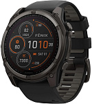 Смарт-часы Garmin Fenix 8 51mm Solar Sapphire Carbon Gray DLC Titanium Black/Pebble Gray (010-02907-11)