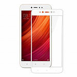 Защитное стекло для Xiaomi Redmi 5A белая рамка (на весь экран)