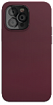 Чехол защитный VLP Silicone case для iPhone 13 Pro Soft Touch, марсала