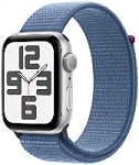 Apple Watch SE 2023 GPS 40mm Silver Aluminium Case with Winter Blue Sport Loop (ледяной синий)