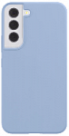 Чехол защитный VLP Silicone case Soft Touch для Samsung S22, серо-голубой
