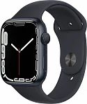 Apple Watch Series 7, 41 мм, корпус из алюминия цвета «тёмная ночь», спортивный ремешок «тёмная ночь»