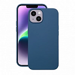 Чехол Liquid Silicone Pro для Apple iPhone 14 Plus (синий)
