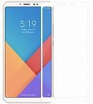 Защитное стекло для Xiaomi Mi Max 3 белая рамка (на весь экран)