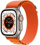 Apple Watch Ultra GPS + Cellular, 49 мм, корпус из титана, ремешок Alpine оранжевого цвета, размер S