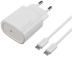 Сетевое зарядное устройство Breaking WC15, USB-C, PD 25W, 3A + кабель USB-C - USB-C, белый