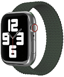 Ремешок нейлоновый плетёный VLP для Apple Watch 40/41mm, тёмно-зелёный