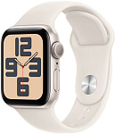 Apple Watch SE 2024 40mm Starlight Aluminum Case with Starlight Sport Band
