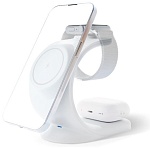 Беспроводное зарядное устройство VLP Powerstand 3in1 для Apple, белое
