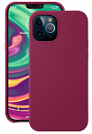 Чехол Liquid Silicone для Apple iPhone 12/12 Pro (бургунди)