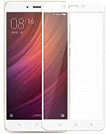 Защитное стекло для Xiaomi Redmi Note 4/Note 4X белая рамка (на весь экран)