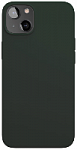 Чехол защитный VLP Silicone case with MagSafe для iPhone 13 mini, Soft Touch, темно-зеленый