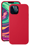 Чехол Liquid Silicone для Apple iPhone 12/12 Pro (красный)