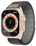 Ремешок нейлоновый VLP Trail Band для Apple Watch 44/45/49mm, черно-серый