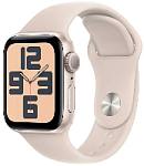 Apple Watch SE 2023 GPS 44mm Starlight Aluminium Case with Starlight Sport Band (сияющая звезда)