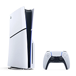 Игровая приставка Sony PlayStation 5 Slim, с дисководом, 1000 ГБ SSD (белый)